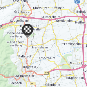 Karte Golfgarten Deutsche Weinstraße